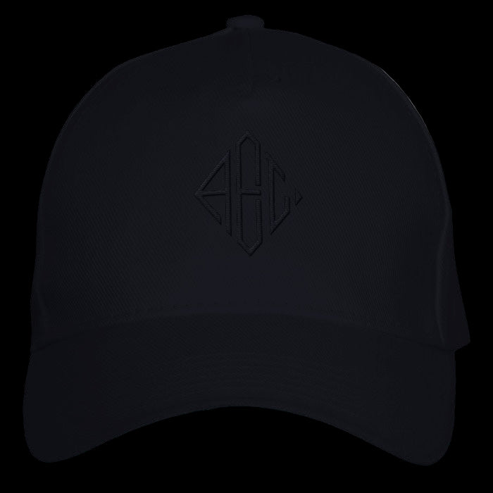 all black cotton baseball cap